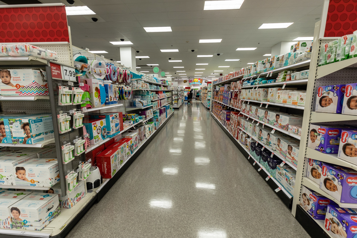 target's baby department